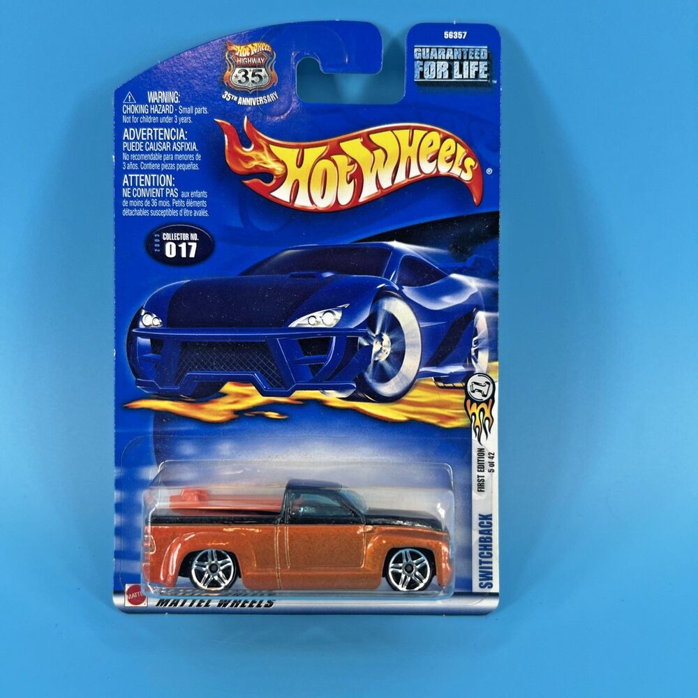 2003 Hot Wheels #017 Switchback First Edition 5/42 Orange 56357 new on card!!!!
